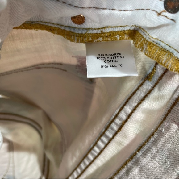 REDONE Levi’s The Short Acid Wash Jean Shorts - Picture 6 of 6